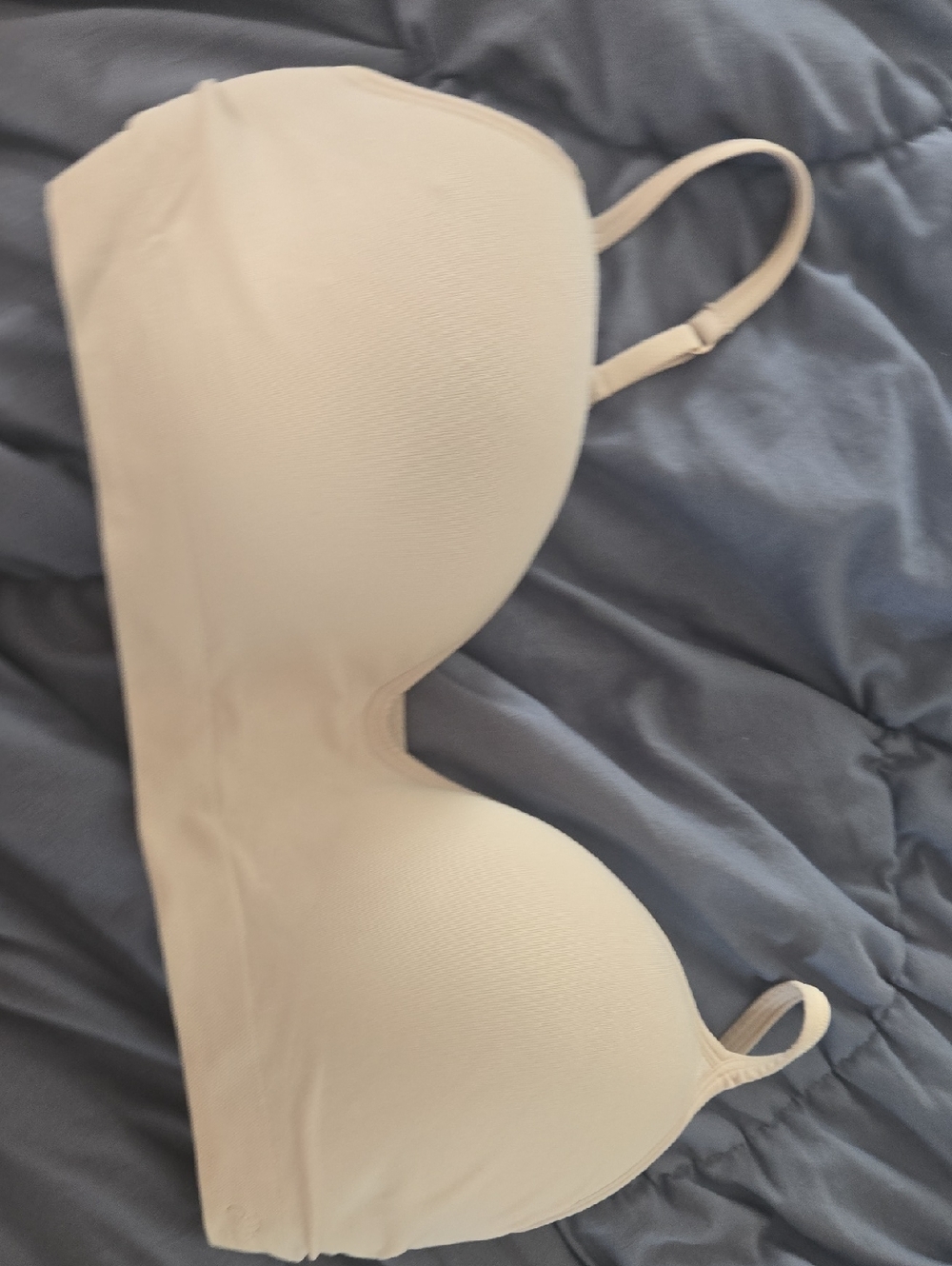 PINK Victoria's Secret Seamless Strapless Bra - Cream
